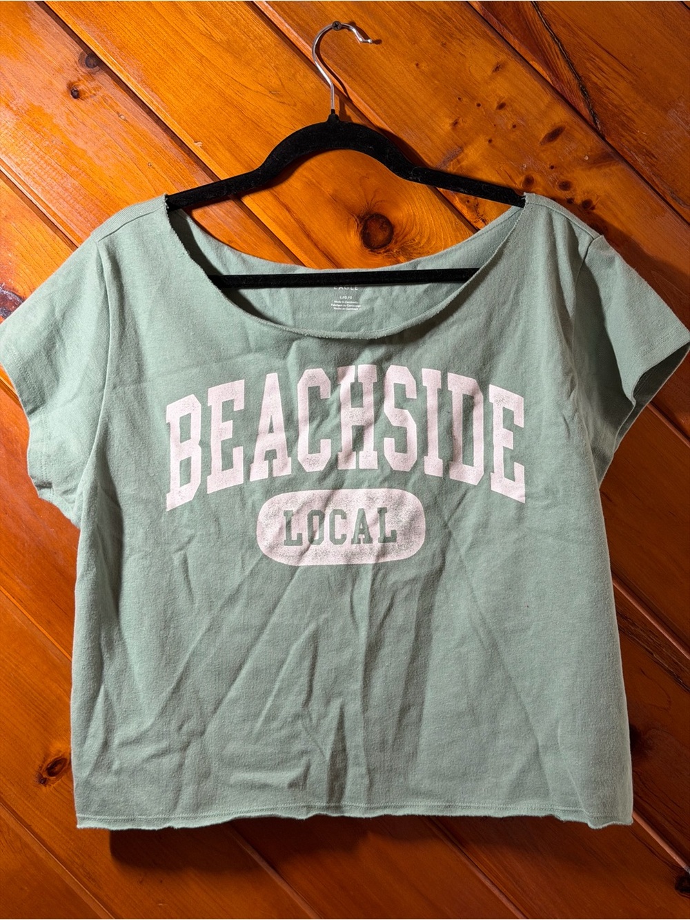 American Eagle Outfitters Mint Green Beachside Crop Top